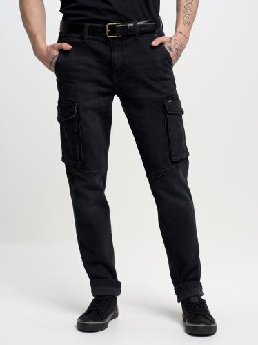 Big Star Man's Tapered Trousers 190063 Black Denim-905