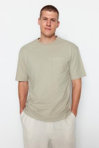Trendyol T-Shirt - Γκρι - Χαλαρή εφαρμογή