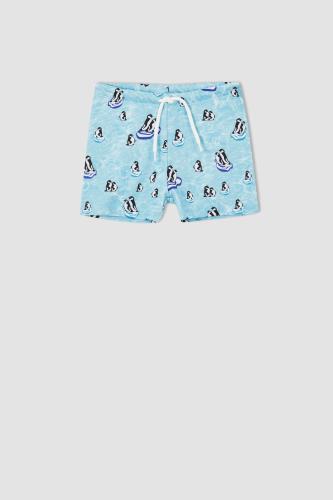 DEFACTO Boy Tie Waist Printed Swimming Shorts