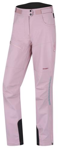 Women's softshell pants HUSKY Keson L faded pink
