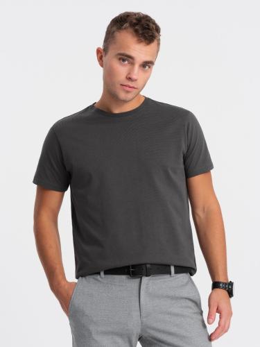 Ombre Men's classic cotton BASIC T-shirt - graphite