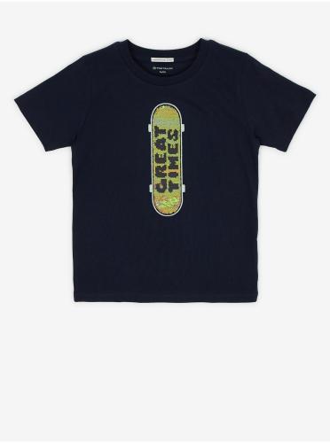 Σκούρο μπλε T-shirt για αγόρια Tom Tailor - Αγόρια