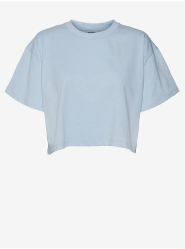Γαλάζιο crop top T-shirt Noisy May Alena - Γυναικεία