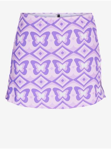 Light Purple Lady's Patterned Swimwear Skirt Noisy May Stripe - Γυναικεία