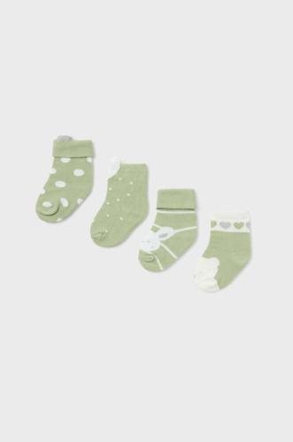 Κάλτσες μωρού Mayoral Newborn Gift box 4-pack χρώμα: πράσινο