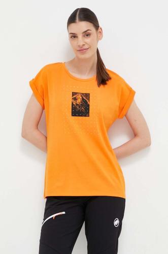 Αθλητικό μπλουζάκι Mammut Mountain χρώμα: πορτοκαλί