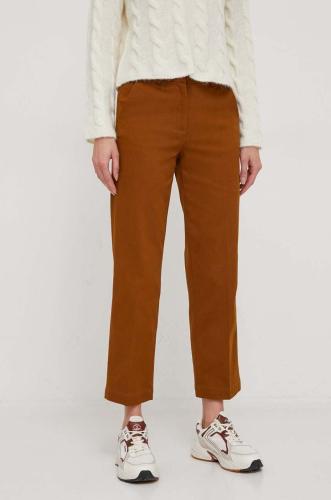 Παντελόνι Sisley χρώμα: καφέ