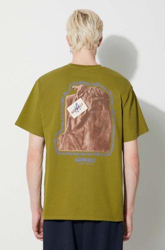 Βαμβακερό μπλουζάκι Gramicci Og Gadget Pant Tee ανδρικό, χρώμα: πράσινο, G3FU.T066