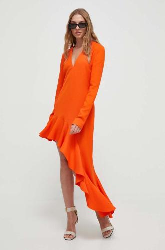 Φόρεμα Moschino Jeans χρώμα: πορτοκαλί