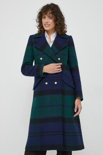 Μάλλινο παλτό Barbour χρώμα: ναυτικό μπλε