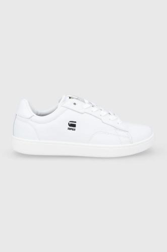 Δερμάτινα παπούτσια G-Star Raw χρώμα: άσπρο