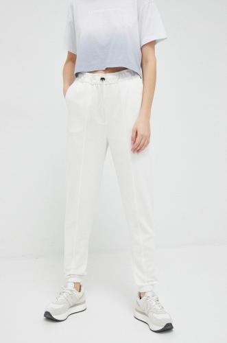 Παντελόνι προπόνησης Calvin Klein Performance Essentials χρώμα: άσπρο
