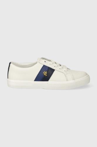 Δερμάτινα ελαφριά παπούτσια Lauren Ralph Lauren Janson II χρώμα: άσπρο, 802925365002