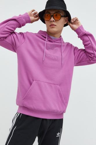 Βαμβακερή μπλούζα adidas Originals χρώμα: ροζ,