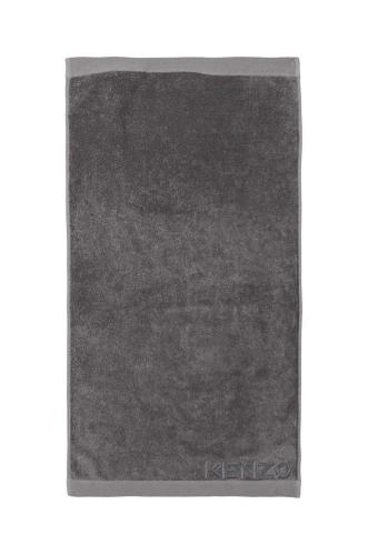 Μικρή βαμβακερή πετσέτα Kenzo Iconic Gris 45x70?cm