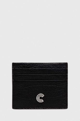 Δερμάτινη θήκη για κάρτες Coccinelle χρώμα: μαύρο