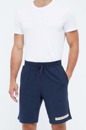 Βαμβακερό σορτς Emporio Armani Underwear χρώμα: ναυτικό μπλε