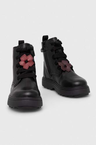 Παιδικές δερμάτινες μπότες Camper TWS Kids χρώμα: μαύρο