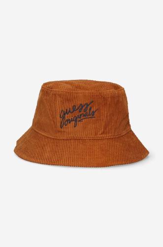 Βαμβακερό καπέλο Guess Originals χρώμα: πορτοκαλί