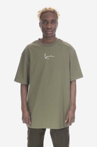 Βαμβακερό μπλουζάκι Karl Kani χρώμα: πράσινο