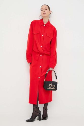 Φόρεμα Moschino Jeans χρώμα: κόκκινο
