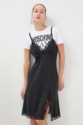 Φόρεμα Moschino Jeans χρώμα: μαύρο
