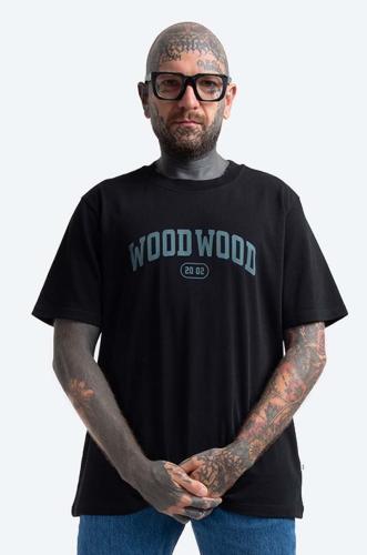 Βαμβακερό μπλουζάκι Wood Wood Bobby IVY T-shirt χρώμα: μαύρο