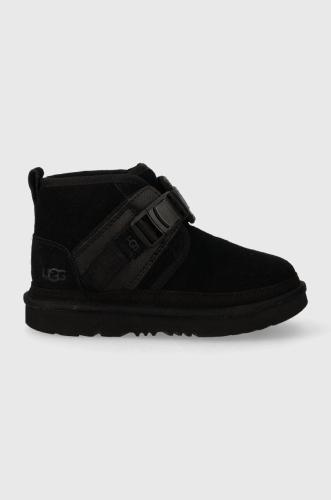 Παιδικές μπότες χιονιού UGG K NEUMEL SNAPBACK χρώμα: μαύρο F30