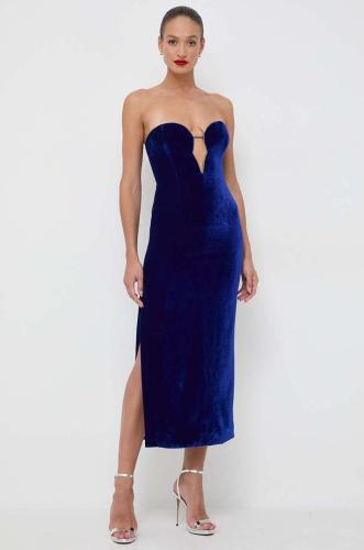 Φόρεμα Bardot χρώμα: ναυτικό μπλε