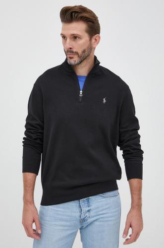 Μπλούζα Polo Ralph Lauren ανδρικό, χρώμα: μαύρο,