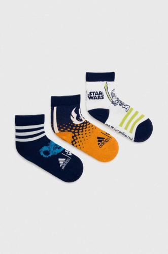 Παιδικές κάλτσες adidas Performance x Star Wars 3-pack χρώμα: ναυτικό μπλε