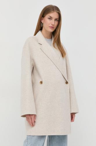 Μάλλινο παλτό By Malene Birger χρώμα: μπεζ