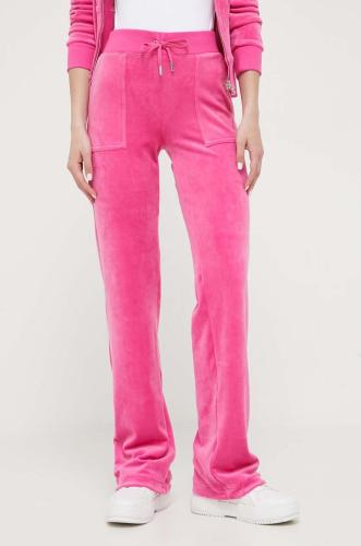 Παντελόνι φόρμας Juicy Couture Del Ray χρώμα: ροζ