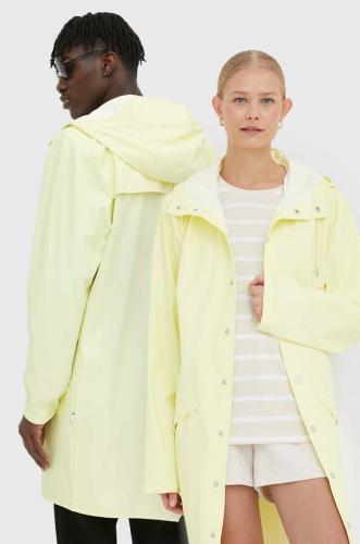 Αδιάβροχο μπουφάν Rains 12020 Long Jacket χρώμα: κίτρινο