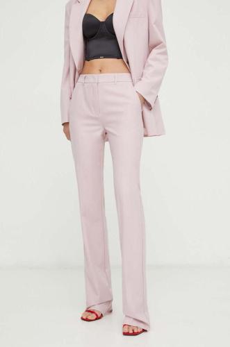 Παντελόνι Marella χρώμα: ροζ