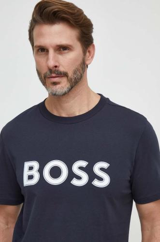 Βαμβακερό μπλουζάκι Boss Green ανδρικά