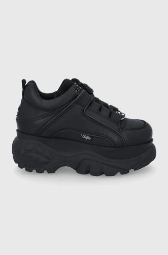 Δερμάτινα παπούτσια Buffalo LONDON χρώμα: μαύρο F31533229
