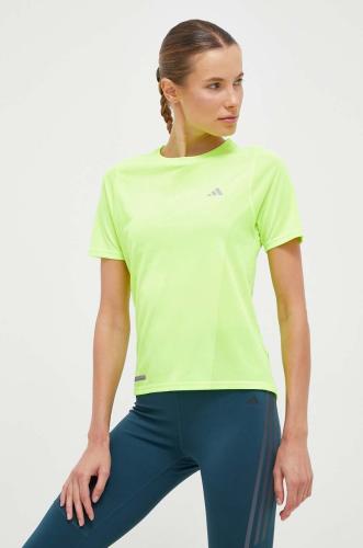 Μπλουζάκι για τρέξιμο adidas Performance Ultimate χρώμα: πράσινο