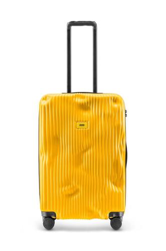 Βαλίτσα Crash Baggage STRIPE Medium Size χρώμα: κίτρινο