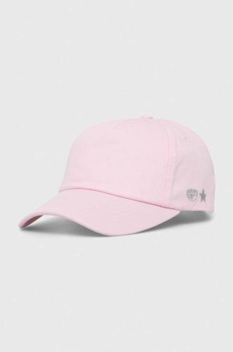 Βαμβακερό καπέλο του μπέιζμπολ Chiara Ferragni χρώμα: ροζ