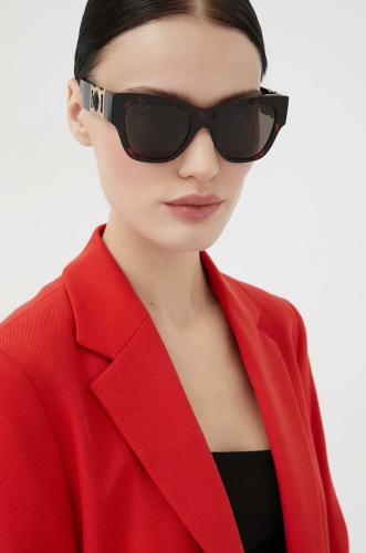 Γυαλιά ηλίου Versace χρώμα: καφέ