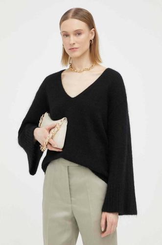 Μάλλινο πουλόβερ By Malene Birger γυναικεία, χρώμα: μαύρο