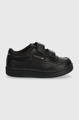 Παιδικά δερμάτινα αθλητικά παπούτσια Reebok Classic χρώμα: μαύρο