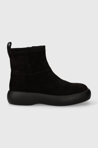 Σουέτ μπότες Vagabond Shoemakers JANICK γυναικείες, χρώμα: μαύρο, 5695.040.20