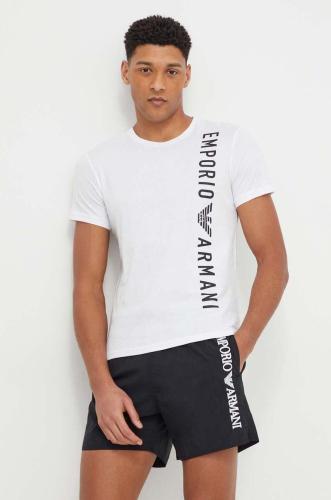 Βαμβακερό μπλουζάκι Emporio Armani Underwear ανδρικά, χρώμα: άσπρο