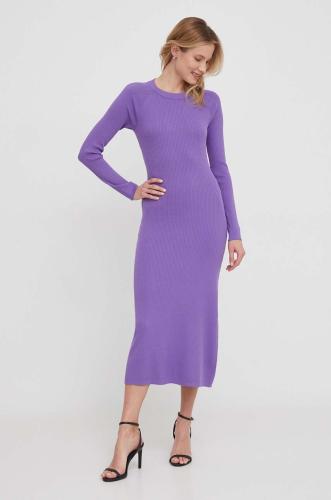 Φόρεμα Sisley χρώμα: μοβ