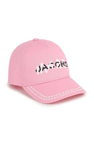 Παιδικό βαμβακερό καπέλο μπέιζμπολ Marc Jacobs χρώμα: ροζ
