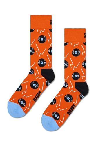 Κάλτσες Happy Socks Vinyl Sock χρώμα: πορτοκαλί
