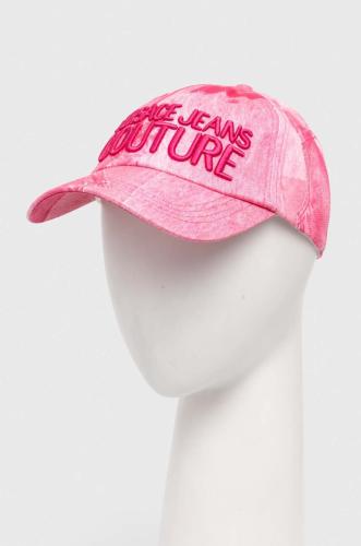 Καπέλο Versace Jeans Couture χρώμα: ροζ