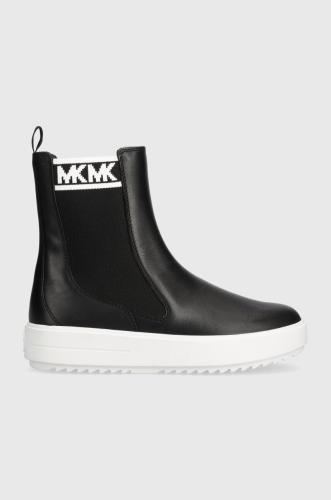 Δερμάτινες μπότες τσέλσι MICHAEL Michael Kors Emmett γυναικείες, χρώμα: μαύρο, 43H3EMFE5L